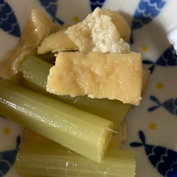 ふきと油揚げの煮物